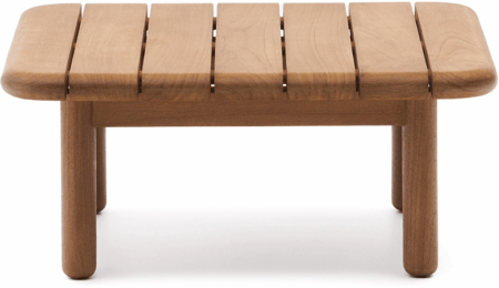 Udendørs side- og loungebord Kave Home Turqueta i massivt teak FSC-certificeret - 70Ã70 cm, H31 cm
